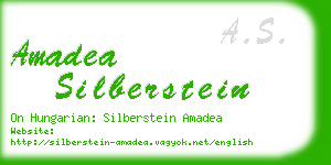 amadea silberstein business card